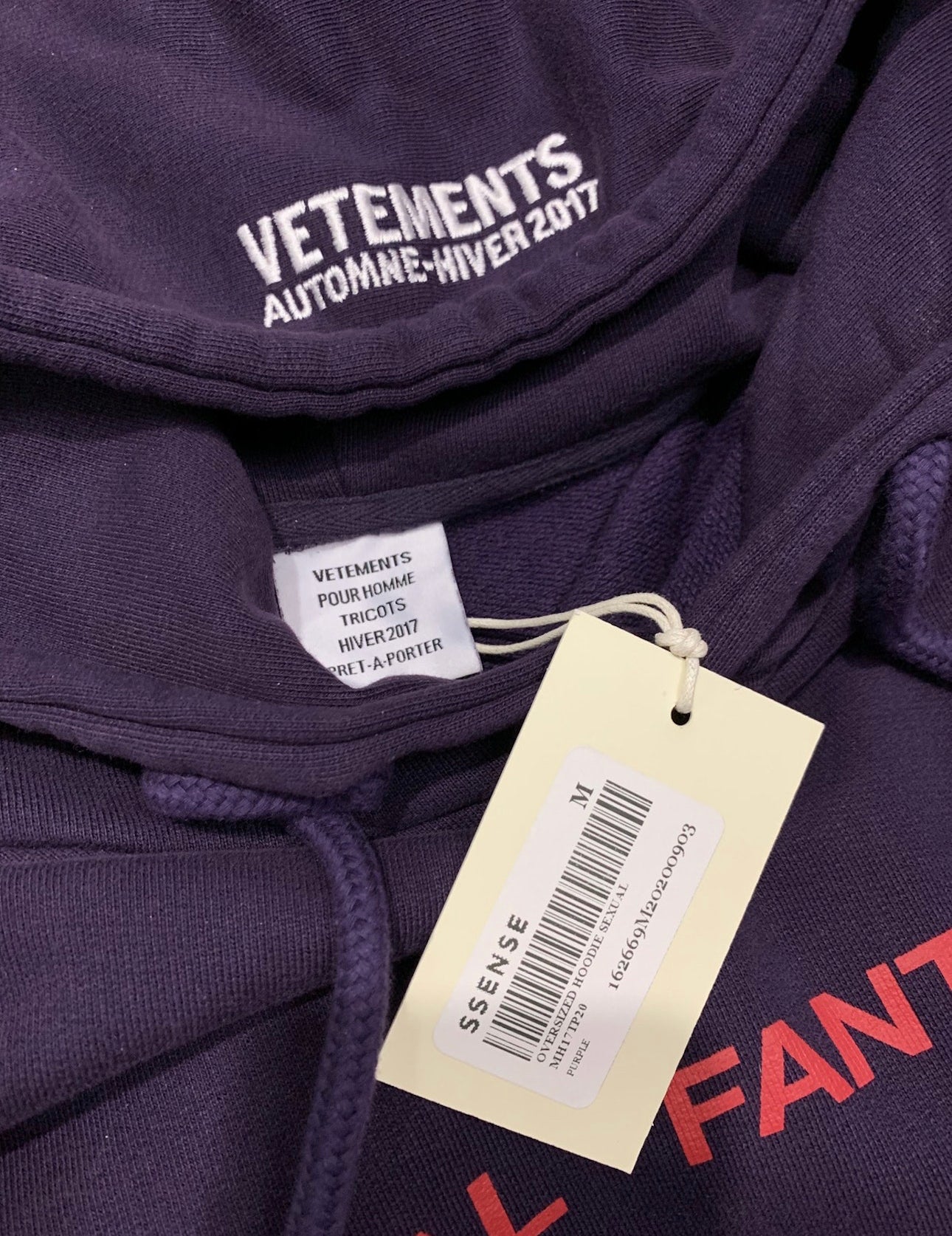 NEW Vetements Sexual Fantasies Hoodie - Swishy Archive