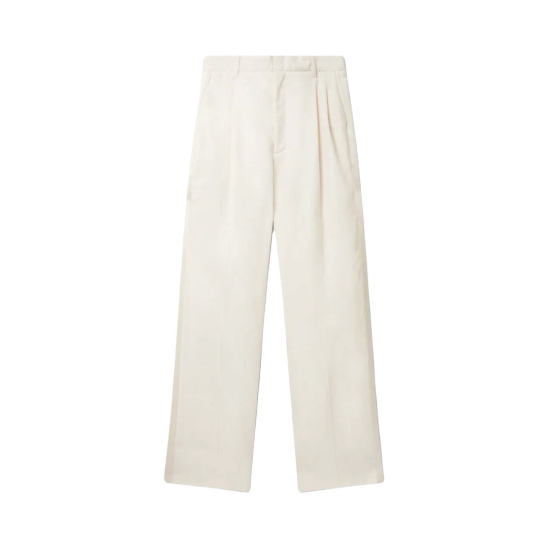 Casablanca High Waisted Flared Trouser Off White