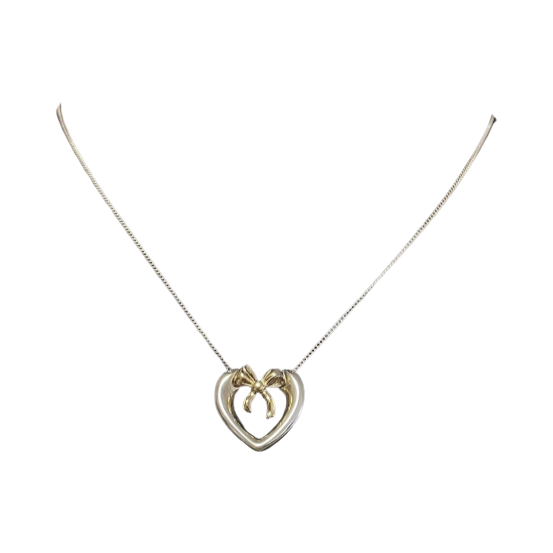 Tiffany & Co Heart Bow Necklace