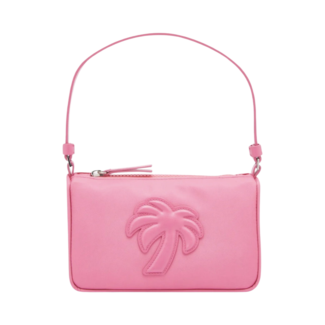 Big Palm Nylon Pouch Bag Pink