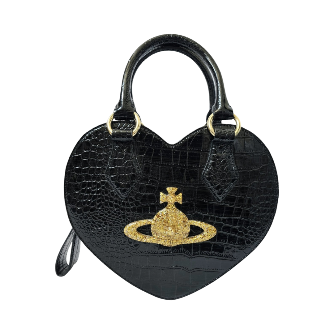 Vivienne Westwood Black Heart Handbag