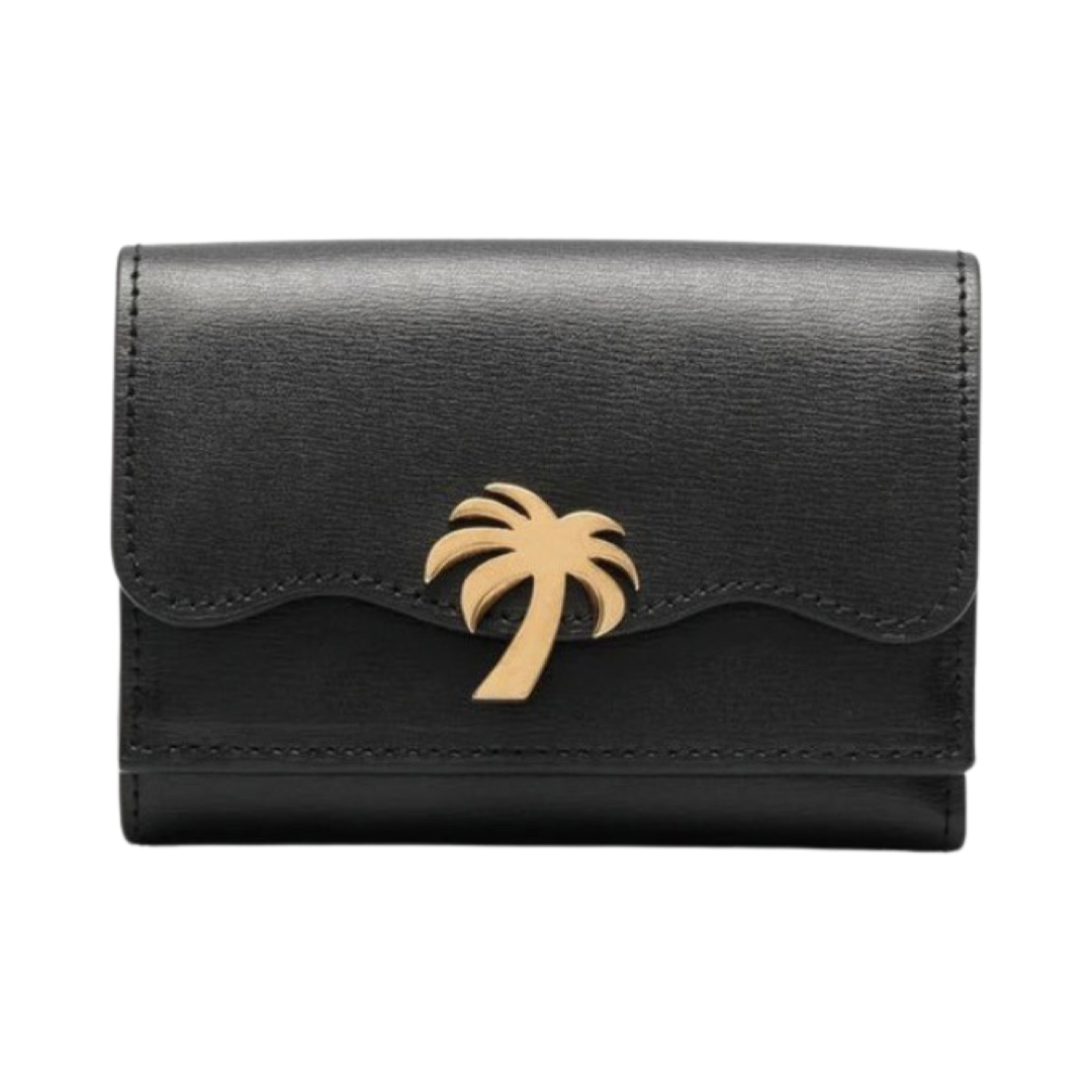 Palm Plaque Leather Wallet