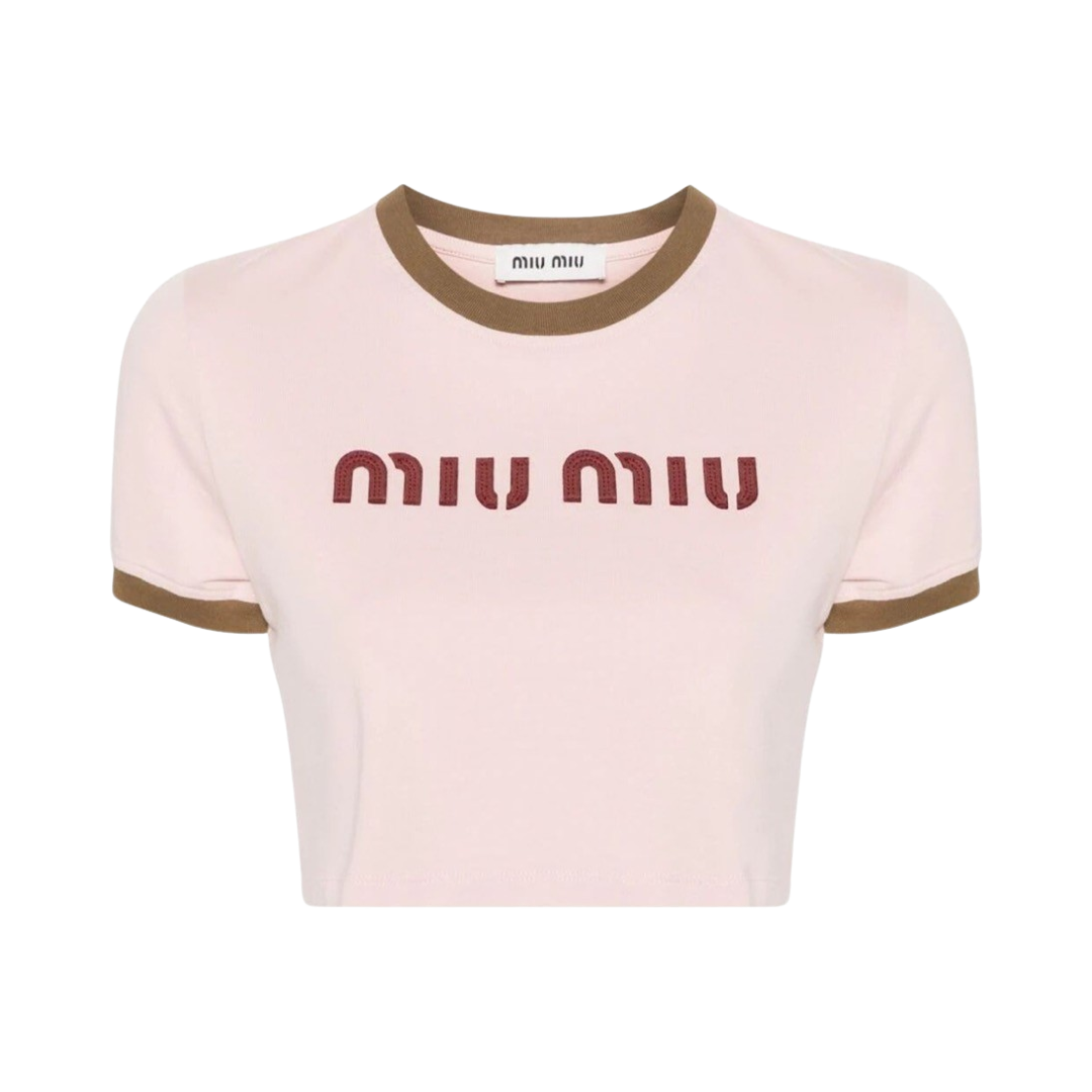 Miu Miu Cropped T Shirt