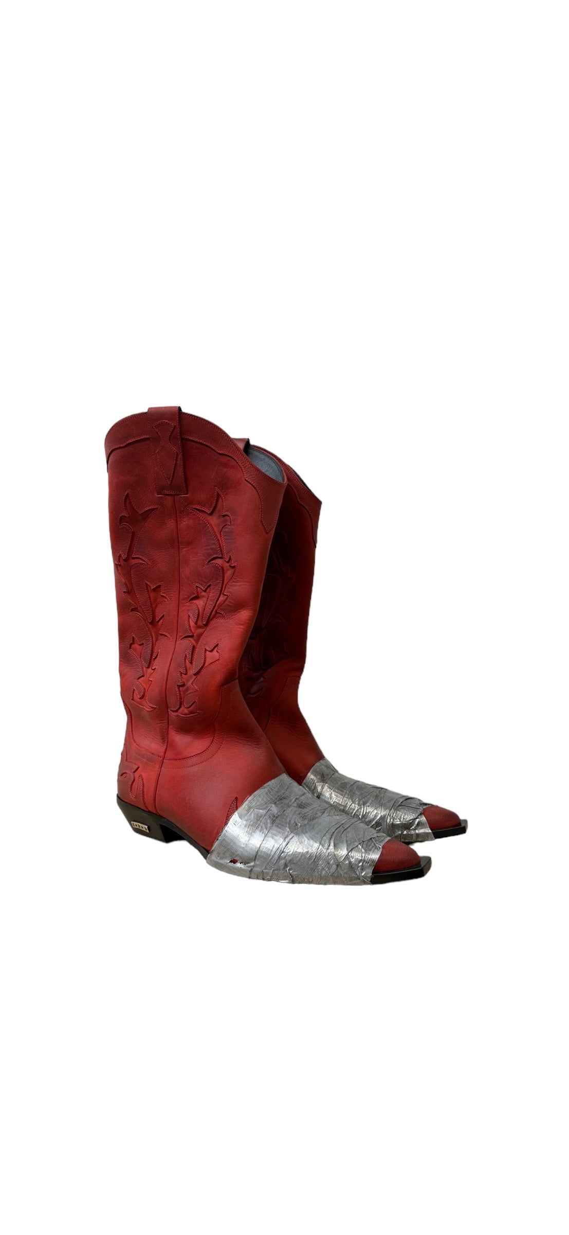 Enfants Riches Demprimes Paneled Leather Cowboy Boots