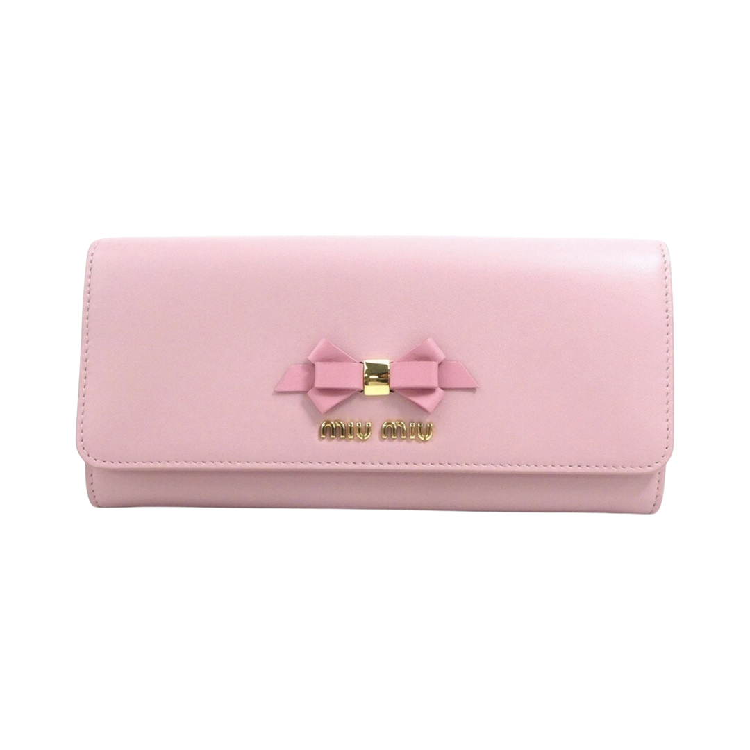 Miu Miu Pink Leather Wallet