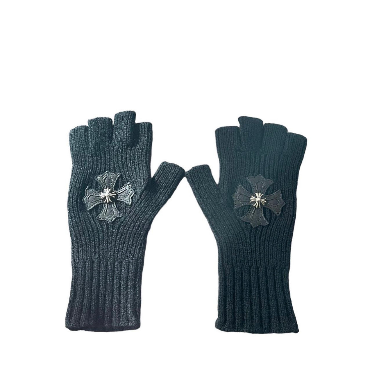 Chrome Hearts Cashmere Cross Gloves