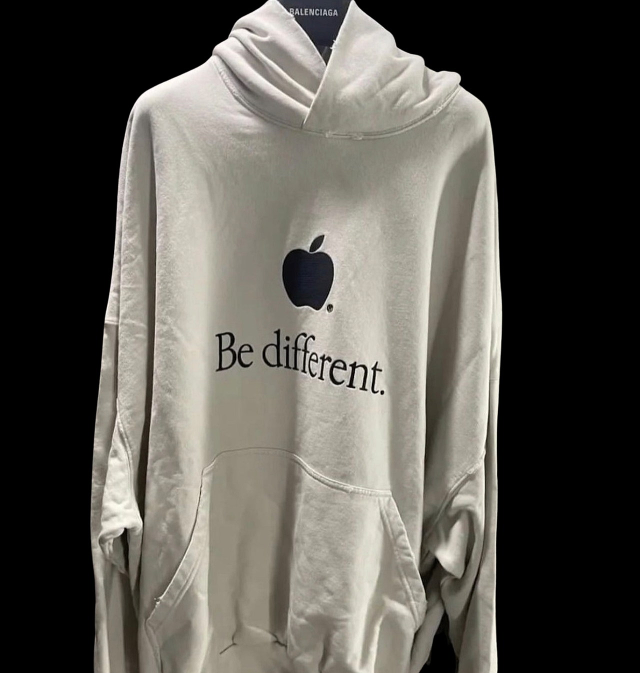 Balenciaga Be Different Apple Hoodie