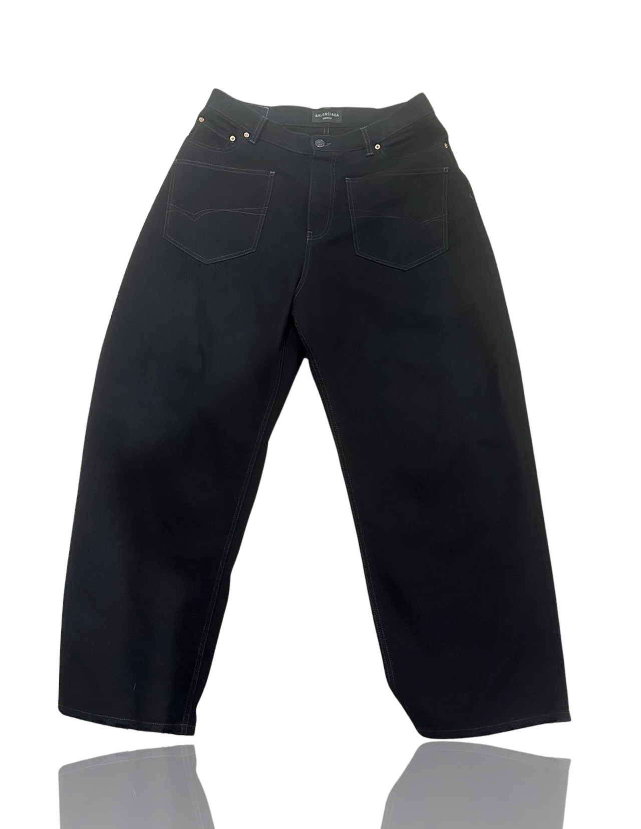 Balenciaga Backwards Patched Jeans