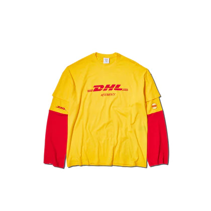 Vetements DHL Long Sleeve T- Shirt